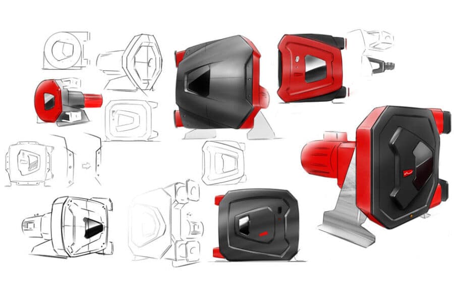Productontwikkeling en product design bij ID partners Schets van een ontwerp