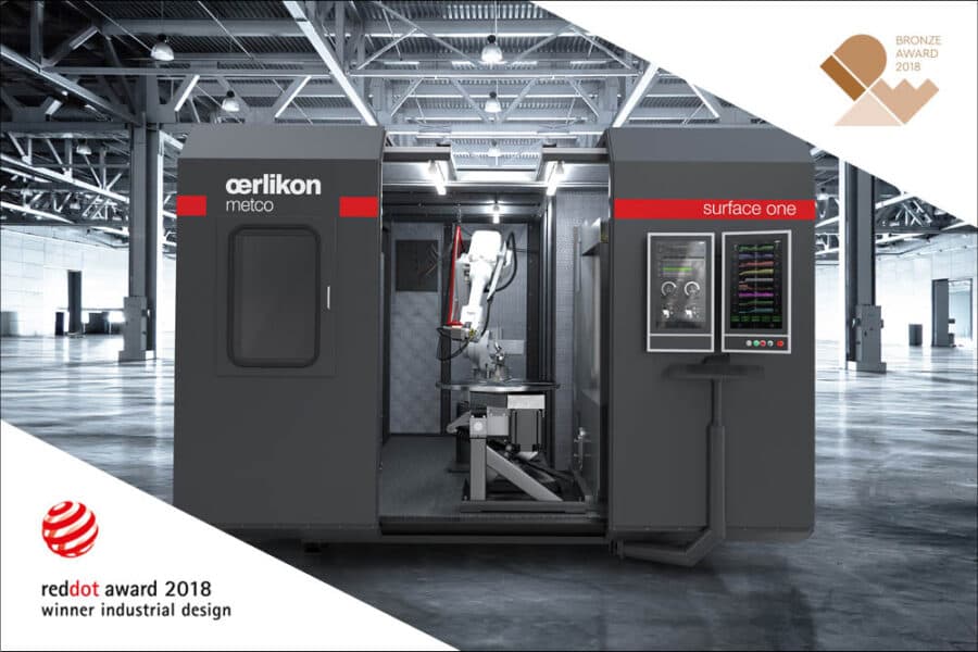 Thermal Spray Coating Machine. Industrial design awarded with a Reddot and an IDEA award.